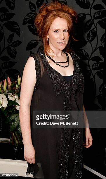 Catherine Tate attends the after party following the press night of 'Under The Blue Sky', at Studio Valbonne on July 25, 2008 in London, England.