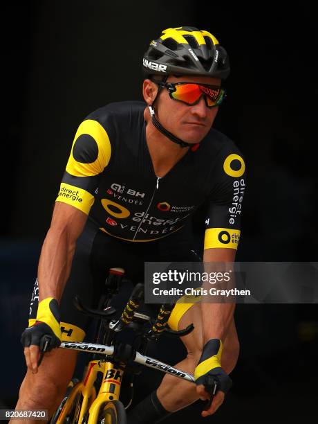 Thomas Voekler of France and Direct Energie in action during stage twenty of Le Tour de France 2017 on July 22, 2017 in Marseille, France.