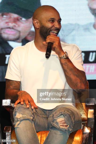 Joe Budden attends the Joe Budden Podcast Live at Highline Ballroom on July 21, 2017 in New York City.