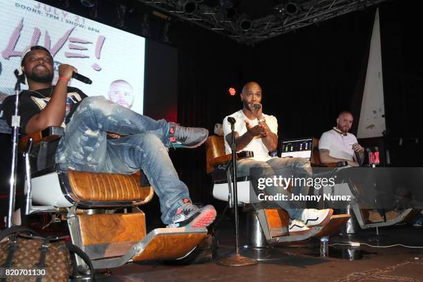Mal, Joe Budden and Rory attend the Joe Budden Podcast Live at Highline Ballroom on July 21, 2017 in New York City.