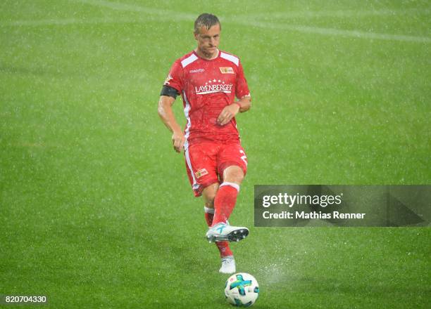 Felix Kroos of 1 FC Union Berlin during the game between Union Berlin and the Queens Park Rangers on july 22, 2017 in Berlin, Germany.