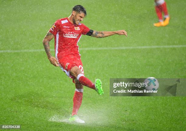 Christopher Trimmel of 1 FC. Union Berlin during the game between Union Berlin and the Queens Park Rangers on july 22, 2017 in Berlin, Germany.