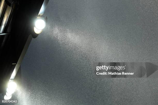 Spotlights during the game between Union Berlin and the Queens Park Rangers on july 22, 2017 in Berlin, Germany.