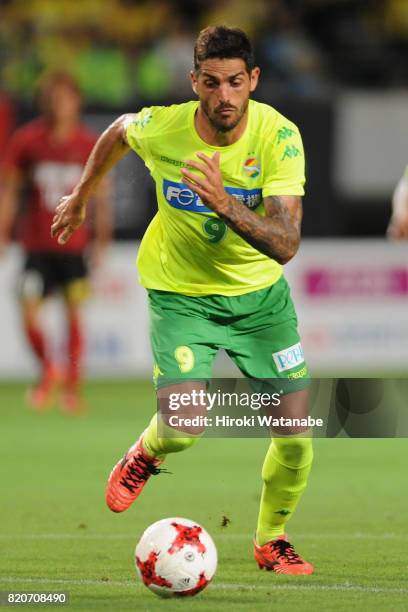 Joaquin Larrivey of JEF United Chiba in action during the J.League J2 match between JEF United Chiba and Zweigen Kanazawa at Fukuda Denshi Arena on...