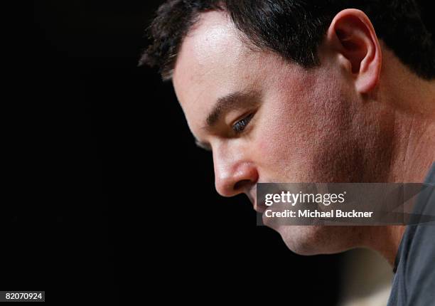 Creator Seth MacFarlane speaks during the American Dad Panel at 2008 Comic Con at the San Diego Convention Center on July 25, 2008 in San Diego,...