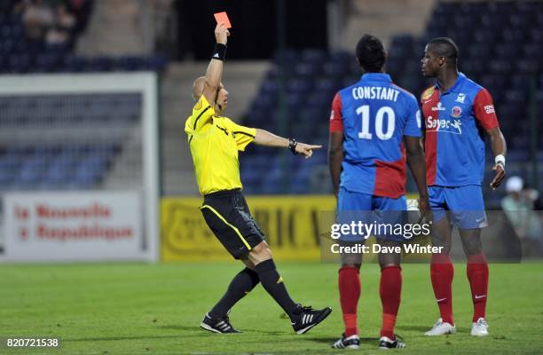 Carton rouge Lamine KONE - - Chateauroux / Le Havre - 35eme journee de ligue 2,