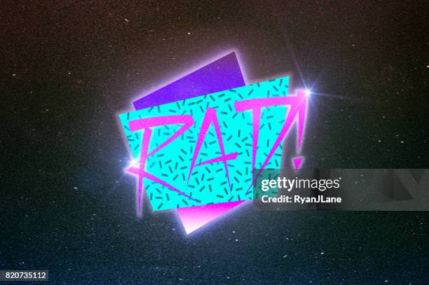 80s style art and design - 1990 stock illustrations