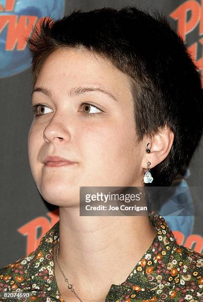 Actress Hannah Bailey attends an autograph signing on July 25, 2008 at Planet Hollywood in New York City.