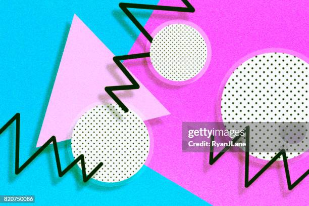 80s style art and design - 1990 stock illustrations