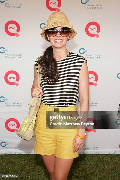 Socialite Katie Lee Joel attends QVC Live from the Hamptons at Nova's Ark July 26, 2008 in Watermill, New York.