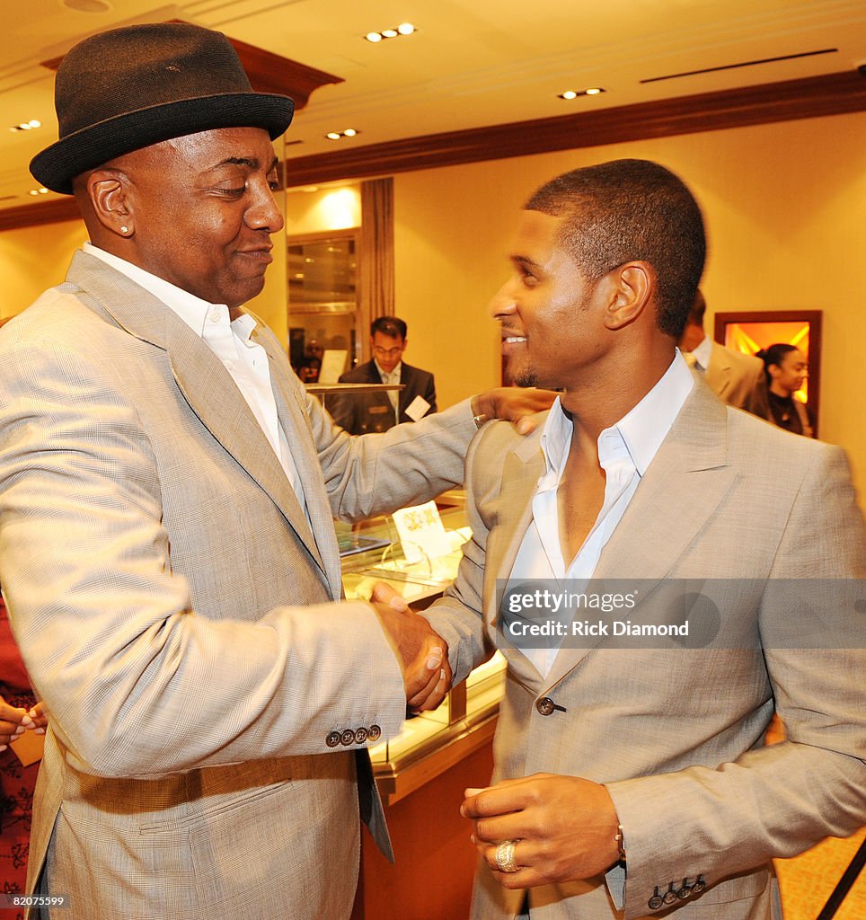 Usher Raymond IV Launches UCast Podcast series at Tiffany & Co. - Atlanta