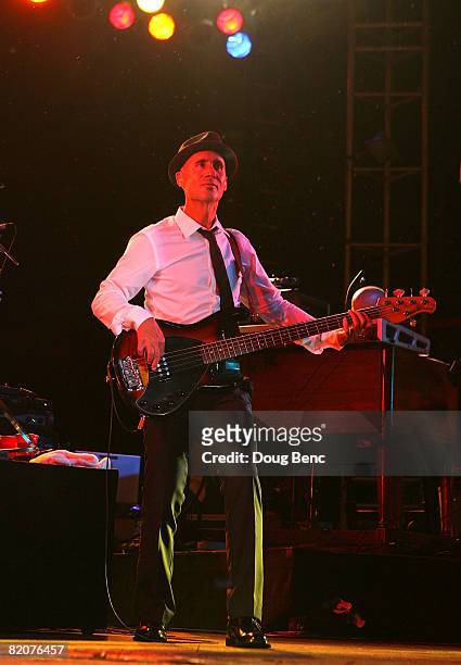 Mario Cipollina of Huey Lewis and the News performs onstage at the Mitsubishi Motors ArenaBowl Extravaganza during ArenaBowl XXII weekend on July 26,...