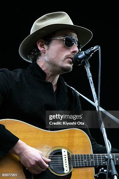 Jakob Dylan performs during the Fuji Rock Festival at Naeba Ski Resort on July 27, 2008 in Yuzawa, Niigata, Japan.