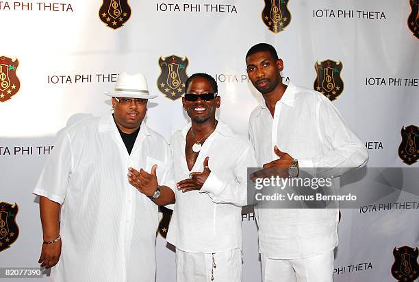 Desi Arnez Hines II attends the Iota Phi Theta Fraternity, Inc. "White Linen VIP Party" at Warner City Marriott on July 25, 2008 in Woodland Hills,...