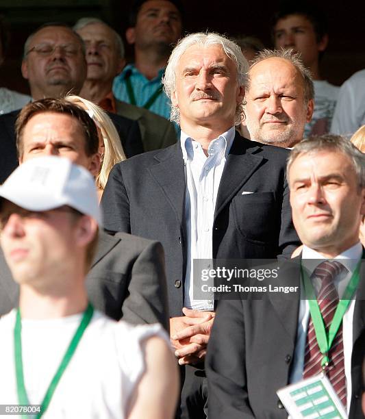 Rudi Voeller is seen prior to the U19 European Championship final match between Germany and Italy on July 26, 2008 in Jablonec nad Nisou, Czech...