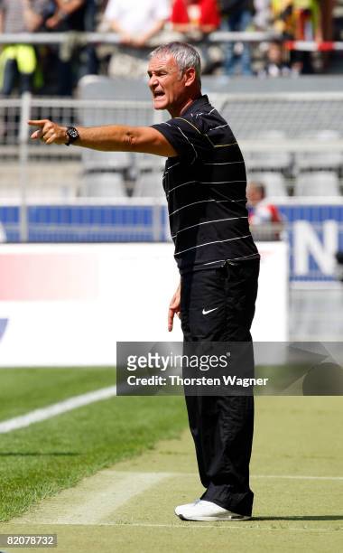 Claudio Ranieri, head coach of Juventus Turin gestures during the Pre Season international friendly match between Borussia Dortmund and Juventus...
