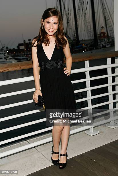 Actress Erin Sanders attends Jillian Clare's Sweet 16 Charity Benefit on July 25, 2008 in Long Beach, California.