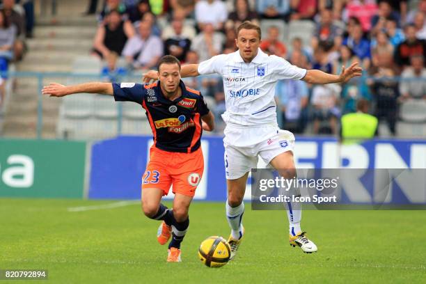 Jamel SAIHI / Dariusz DUDKA - - Auxerre / Montpellier - 34e journee Ligue 1,