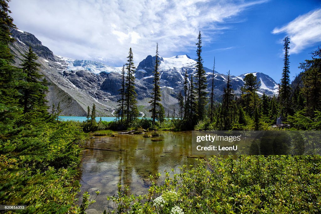 Joffre Lakes in summer, BC, Canada
