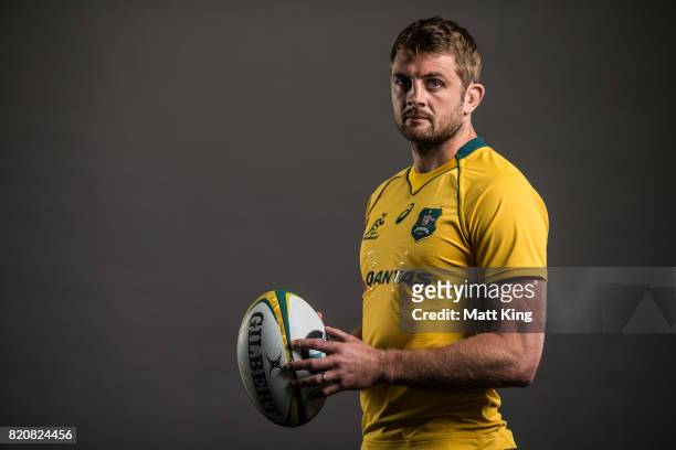 Dean Mumm poses for a headshot during the Australian Wallabies Player Camp at the AIS on April 11, 2017 in Canberra, Australia.