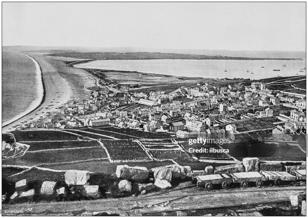 Antique photograph of seaside towns of Great Britain and Ireland: Portland