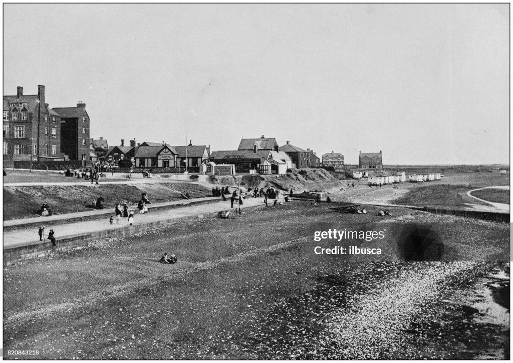 Antique photograph of seaside towns of Great Britain and Ireland: Hunstanton