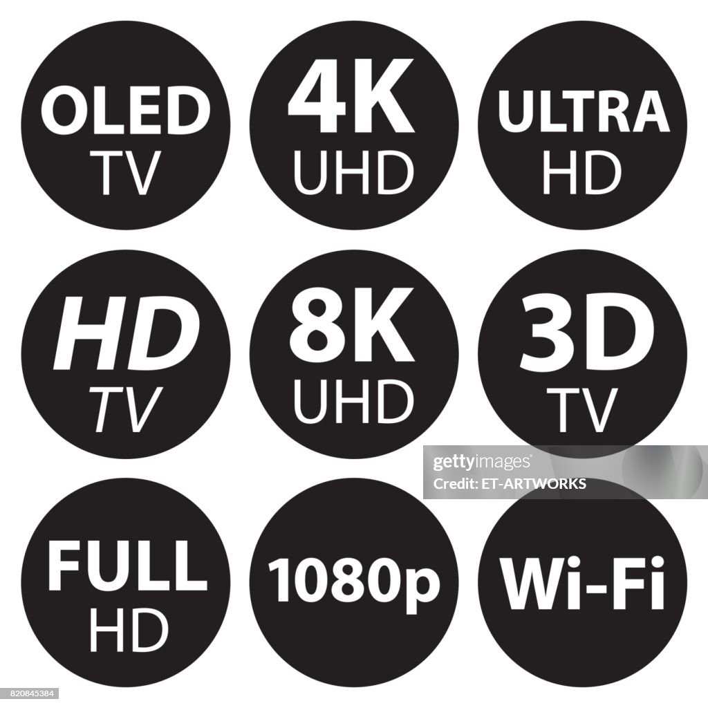 TV Icon Set