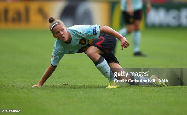 Laura Deloose of Belgium Women during the UEFA Women's Euro 2017 match between Norway and Belgium at Rat Verlegh Stadion on July 20, 2017 in Breda,...