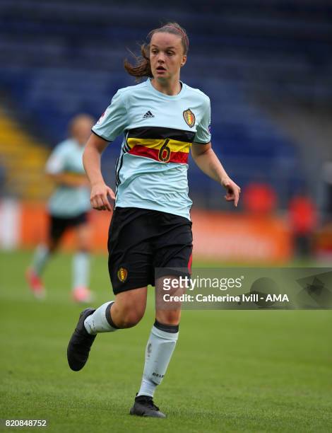 Tina Lea Caigny of Belgium Women during the UEFA Women's Euro 2017 match between Norway and Belgium at Rat Verlegh Stadion on July 20, 2017 in Breda,...