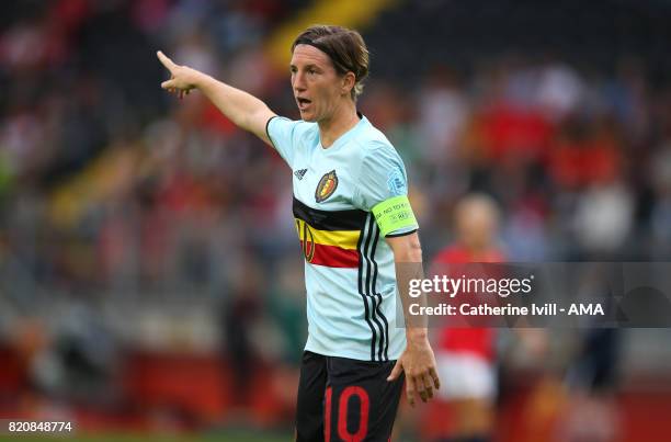 Aline Zeler of Belgium Women during the UEFA Women's Euro 2017 match between Norway and Belgium at Rat Verlegh Stadion on July 20, 2017 in Breda,...