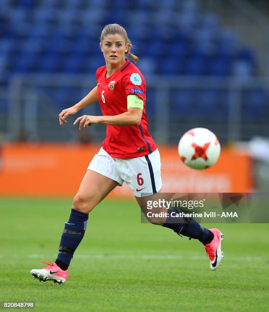 Maren Mjelde of Norway Women during the UEFA Women's Euro 2017 match between Norway and Belgium at Rat Verlegh Stadion on July 20, 2017 in Breda,...
