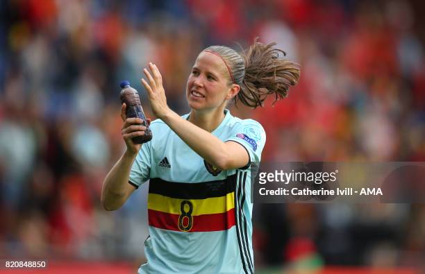 Lenie Onzia of Belgium Women during the UEFA Women's Euro 2017 match between Norway and Belgium at Rat Verlegh Stadion on July 20, 2017 in Breda,...