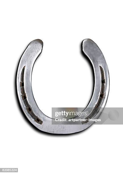 a horseshoe - horseshoe stock pictures, royalty-free photos & images