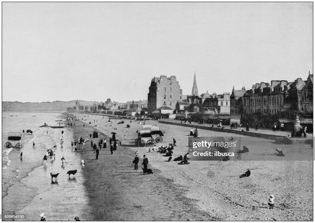 Antieke foto van badplaatsen van Groot-Brittannië en Ierland: Portobello