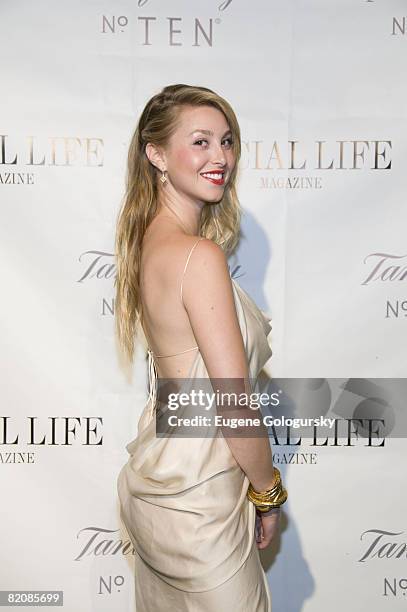 Actress Whitney Port attends The Social Life Magazine June Release Hosted By Whitney Port By SARAR And Peroni May 24, 2008 in Water Mill, New York.