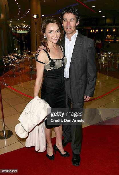 Sharon Millerchip and Andrew Anthony arrive for the 2008 Helpmann Awards at Star City Casino on July 28, 2008 in Sydney, Australia.