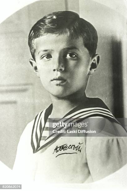 Circa 1910: Tsarevich Alexei, son of Tsar Nicholas II Romanov and Empress Alexandra Feodorovna, circa 1910.