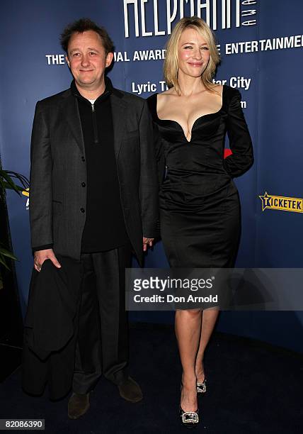 Playwright Andrew Upton and actress Cate Blanchett arrive for the 2008 Helpmann Awards at Star City Casino July 28, 2008 in Sydney, Australia.