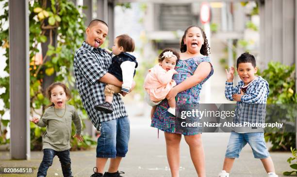 families from new zealand - family new zealand stockfoto's en -beelden