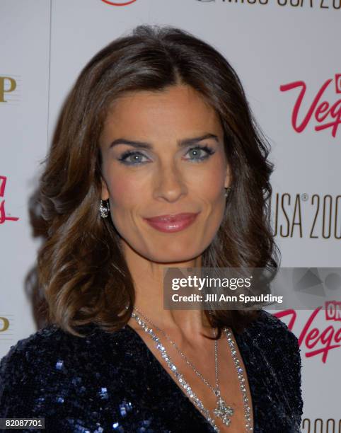 Actress Kristian Alfonso arrives at the 2008 Miss USA Competition at Planet Hollywood Resort & Casino on April 11, 2008 in Las Vegas, Nevada.