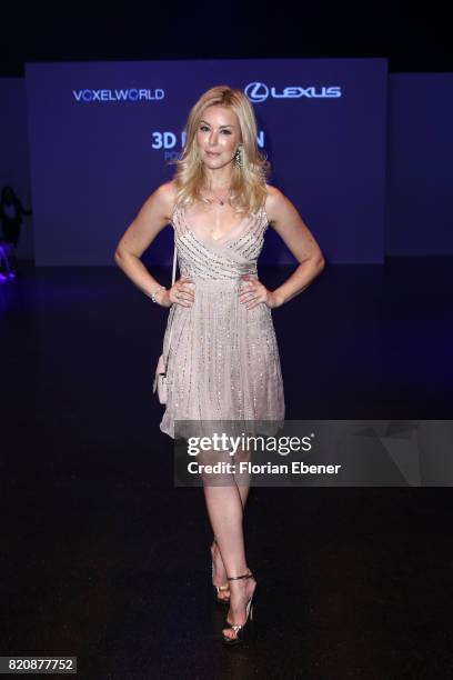 Nina Ensmann attends the 3D Fashion Presented By Lexus/Voxelworld show during Platform Fashion July 2017 at Areal Boehler on July 22, 2017 in...