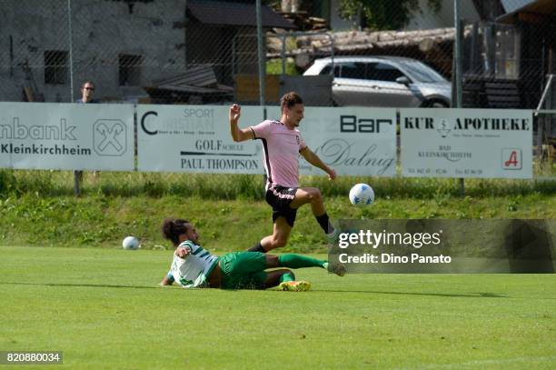 Ivaylo Chocev of US Citta di Palermo in action during the Pre-Season Friendly match bewteen US Citta di Palermo and ND Ilirija at Sport Arena on July...