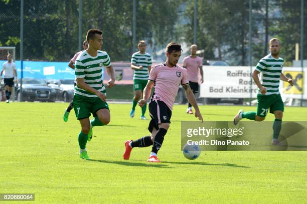 Igor Coronado of US Citta di Palermo in action during the Pre-Season Friendly match bewteen US Citta di Palermo and ND Ilirija at Sport Arena on July...