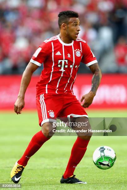 Corentin Tolisso of Muenchen runs with the ball during the International Champions Cup Shenzen 2017 match between Bayern Muenchen and AC Milan at on...