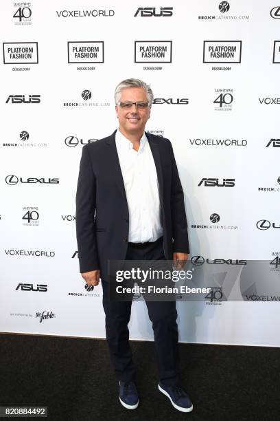Michael Medweth attends the 3D Fashion Presented By Lexus/Voxelworld show during Platform Fashion July 2017 at Areal Boehler on July 22, 2017 in...