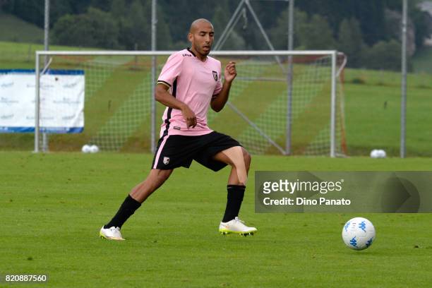 Haitam Aleesami of US Citta di Palermo in action during the Pre-Season Friendly match bewteen US Citta di Palermo and ND Ilirija at Sport Arena on...