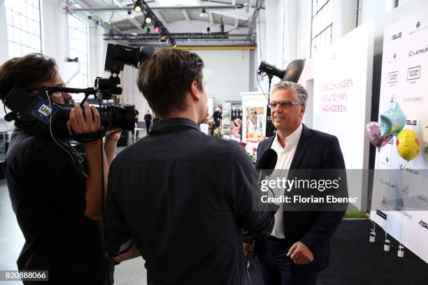 Michael Medweth attends the 3D Fashion Presented By Lexus/Voxelworld show during Platform Fashion July 2017 at Areal Boehler on July 22, 2017 in...