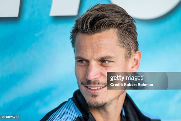 Markus Rosenberg of Malmo FF ahead of the Allsvenskan match between Malmo FF and Jonkopings Sodra IF at Swedbank Stadion on July 22, 2017 in Malmo,...