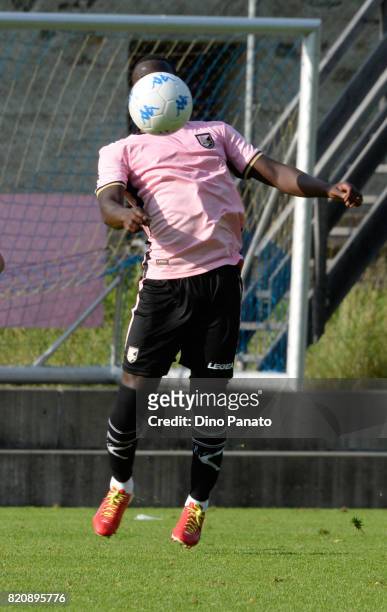 Carlos Embalo of US Citta di Palermo in action during the Pre-Season Friendly match bewteen US Citta di Palermo and ND Ilirija at Sport Arena on July...