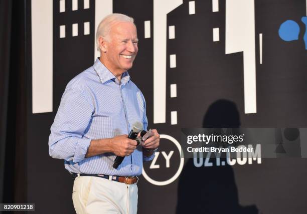 Former Vice President Joe Biden speaks onstage during OZY FEST 2017 Presented By OZY.com at Rumsey Playfield on July 22, 2017 in New York City.